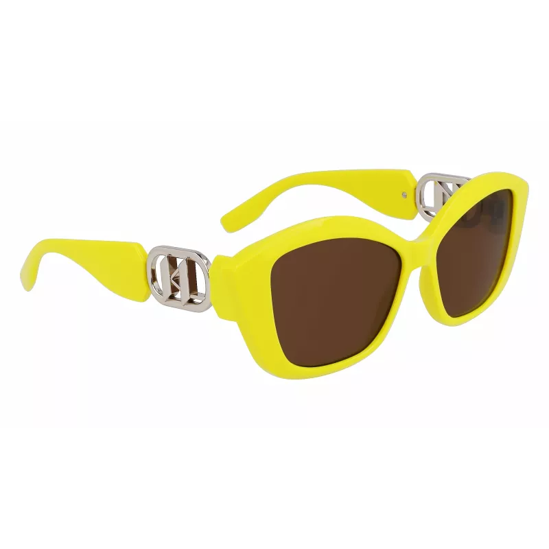 KARL LAGERFELD KL6102S-703 Women's Cat Eye Sunglasses Black Grey Gradient 56mm