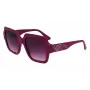 KARL LAGERFELD KL6104SR-501 Women's Square Sunglasses Black/Grey 53mm