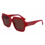 KARL LAGERFELD KL6104SR-600 Women's Cat Eye Sunglasses Shiny Red Grey Gradient 53mm