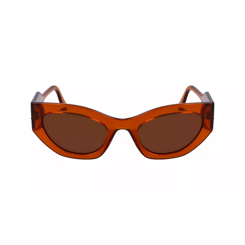 KARL LAGERFELD KL6122S522221 Women's Sunglasses Havana Acetate Frame Brown Lens 52mm
