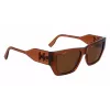 KARL LAGERFELD KL6123S541824 Unisex Sunglasses, Shiny Black Frame, Grey Lens, 54/18/140 mm