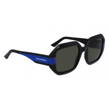 KARL LAGERFELD KL6124S-001 Women's Cat Eye Sunglasses Black/Grey 53mm