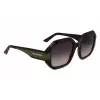 KARL LAGERFELD KL6124S-240 Women's Square Acetate Sunglasses Brown Havana 53mm