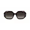 KARL LAGERFELD KL6124S-240 Women's Square Acetate Sunglasses Brown Havana 53mm
