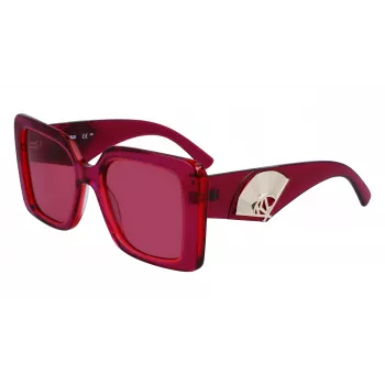 KARL LAGERFELD KL6126S522054 Women's Square Acetate Sunglasses Havana Brown Gradient 52mm