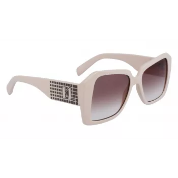 KARL LAGERFELD KL6140S531710 Women's Rectangular Sunglasses Black/Grey 53mm