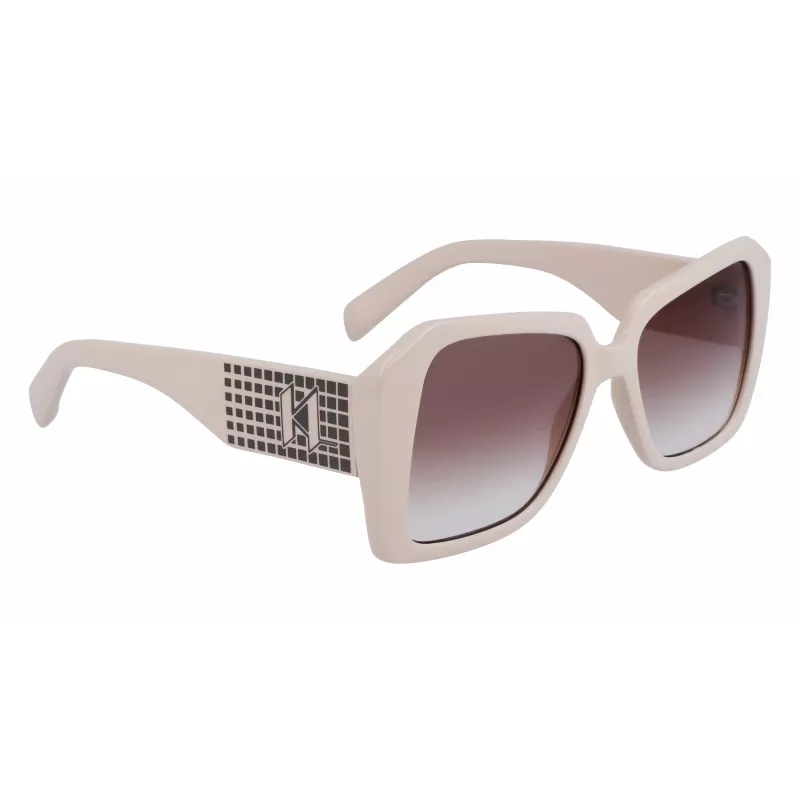 KARL LAGERFELD KL6140S531710 Women's Rectangular Sunglasses Black/Grey 53mm