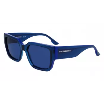 KARL LAGERFELD KL6142S-423 Unisex Sunglasses Blue Havana Grey Blue 55mm
