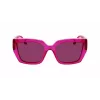 KARL LAGERFELD KL6143S-650 Women's Square Acetate Sunglasses - Red Havana, Brown Gradient Lens 53/20/145 mm