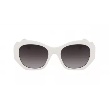 KARL LAGERFELD KL6146S-105 Women's Sunglasses Havana Acetate Square Frame Brown Gradient Lens 54mm