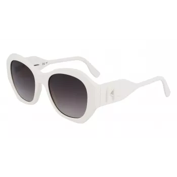 KARL LAGERFELD KL6146S-105 Women's Sunglasses Havana Acetate Square Frame Brown Gradient Lens 54mm