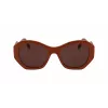 KARL LAGERFELD KL6146S-200 Women's Square Sunglasses Havana Acetate Brown Gradient Lens 54mm