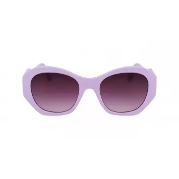 KARL LAGERFELD KL6146S-516 Women's Square Sunglasses - Black Frame Grey Gradient Lens 54/20/140 mm