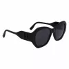 KARL LAGERFELD KL6146SN-1 Women's Sunglasses - Square Cat-Eye Acetate Frame - UV400 Protection - 54mm Lens
