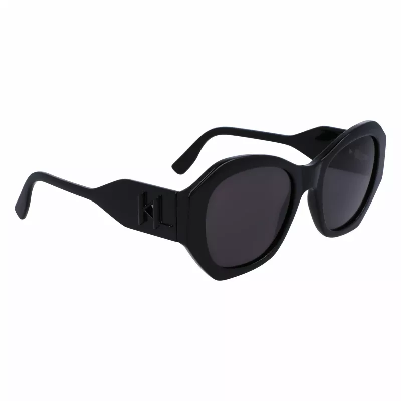 KARL LAGERFELD KL6146SN-1 Women's Sunglasses - Square Cat-Eye Acetate Frame - UV400 Protection - 54mm Lens