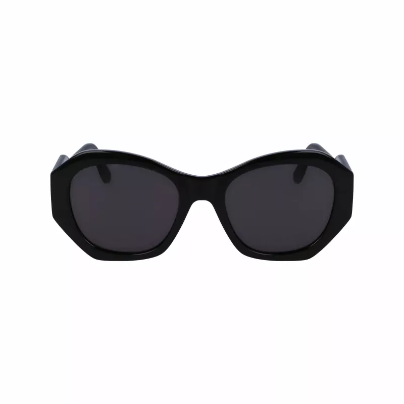 KARL LAGERFELD KL6146SN-1 Women's Sunglasses - Square Cat-Eye Acetate Frame - UV400 Protection - 54mm Lens
