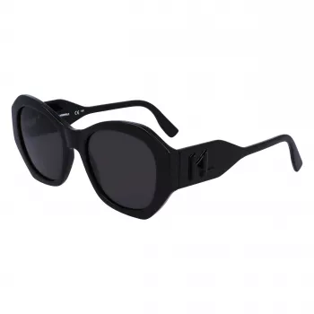 KARL LAGERFELD KL6146SN-1 Women's Sunglasses - Square Cat-Eye Acetate Frame - UV400 Protection - 54mm Lens
