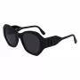 KARL LAGERFELD KL6146SN-1 Women's Sunglasses - Square Cat-Eye Acetate Frame - UV400 Protection - 54mm Lens