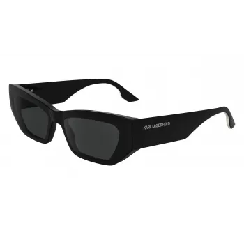 KARL LAGERFELD KL6160S Unisex Sunglasses - Black Frame, Grey Lens - 54/17/140 mm