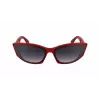 KARL LAGERFELD KL6162S-600 Women's Butterfly Sunglasses - Red/Burgundy Acetate Frame, Gradient Brown Lenses, 64/14/140 mm