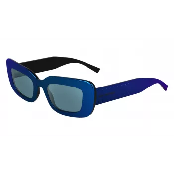 KARL LAGERFELD KL6164S-400 Women's Cat Eye Sunglasses Transparent Blue Grey Gradient 50 mm