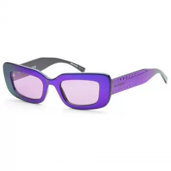 KARL LAGERFELD KL6164S-500 Women's Square Acetate Sunglasses - Black/Grey 50mm