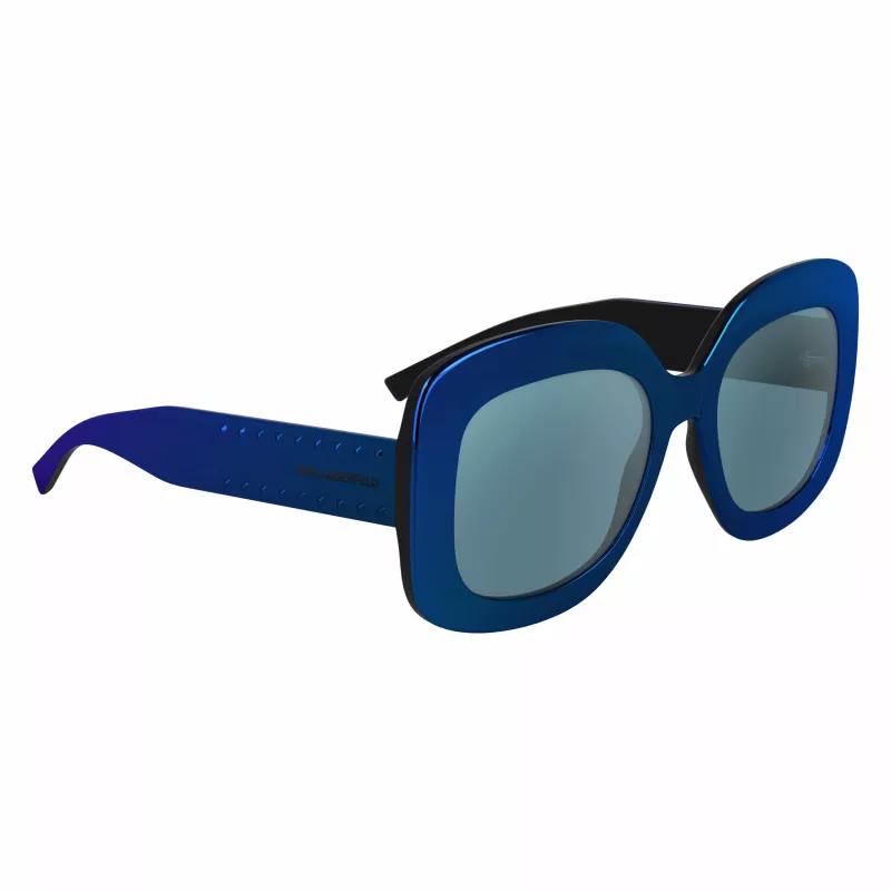KARL LAGERFELD KL6165S-400 Women's Sunglasses Square Plastic Full Rim Grey Gradient Lens 53/19/140 mm