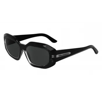KARL LAGERFELD KL6167S-001 Women's Sunglasses Black Grey 53mm
