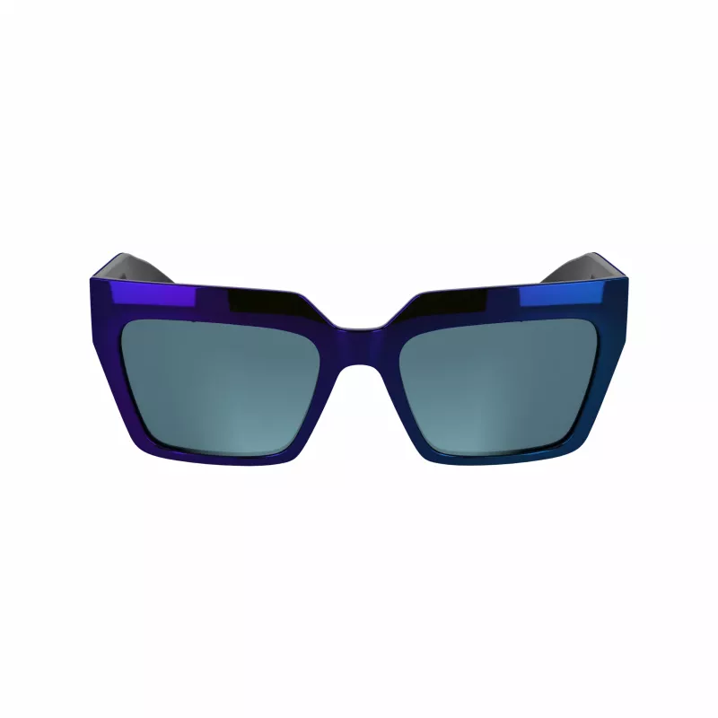 KARL LAGERFELD KL6181SN-400 Women's Cat Eye Sunglasses Blue Gradient