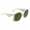 KARL LAGERFELD KL6208S-105 Women's Sunglasses - Black Acetate Frame, Grey Polycarbonate Lenses, 55mm