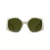 KARL LAGERFELD KL6208S-105 Women's Sunglasses - Black Acetate Frame, Grey Polycarbonate Lenses, 55mm