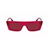 KARL LAGERFELD KLJ6147S Unisex Square Sunglasses - Black Acetate Frame Grey Polycarbonate Lens 56mm