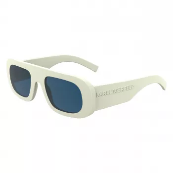 KARL LAGERFELD MAN KL6188S-105 Sunglasses - Shiny Black, Grey Lens, 52/22/145 mm