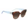 KATE SPADE SAVANNAGSIPRF Women's Sunglasses - Havana Acetate Frame, Brown Gradient Lens, 57/17/140 mm
