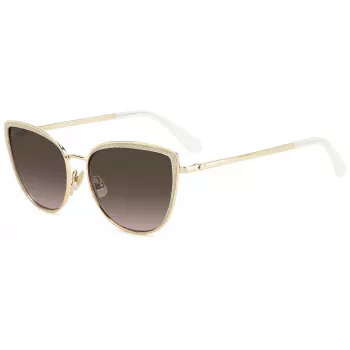 KATE SPADE Staci Women's Square Sunglasses Black Grey Gradient 56mm