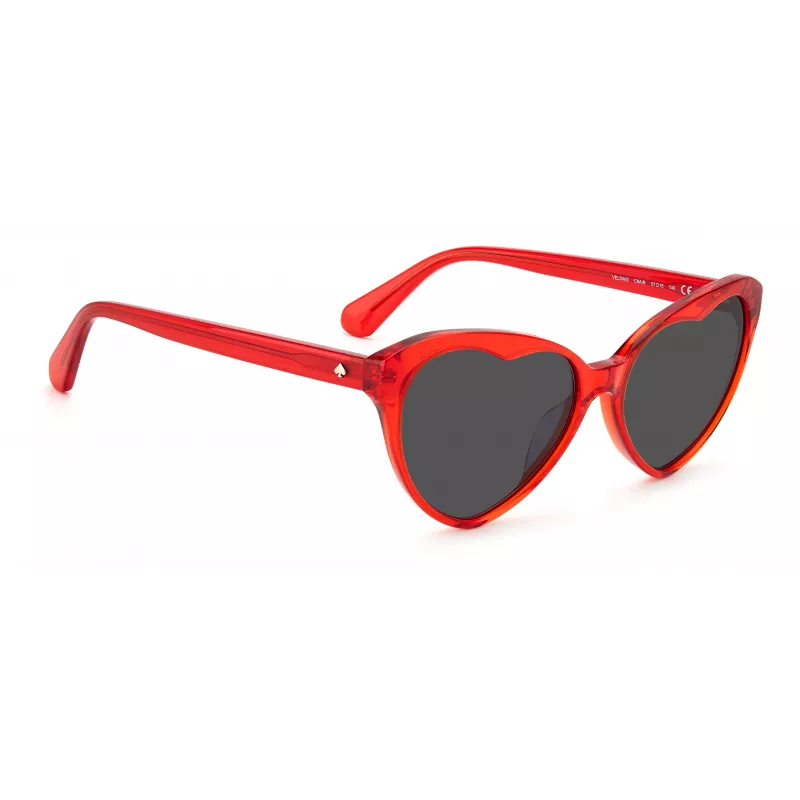 Kate Spade Velma Women's Sunglasses VELMASC9AF7IR Black Frame Grey Gradient Lens 57/17/140 mm
