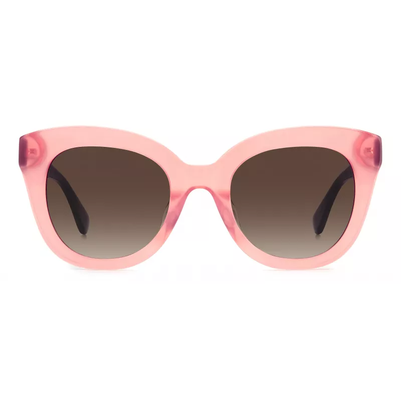 KATE SPADE Women's BELA Cat Eye Sunglasses Black Acetate Grey Gradient Lens 50mm