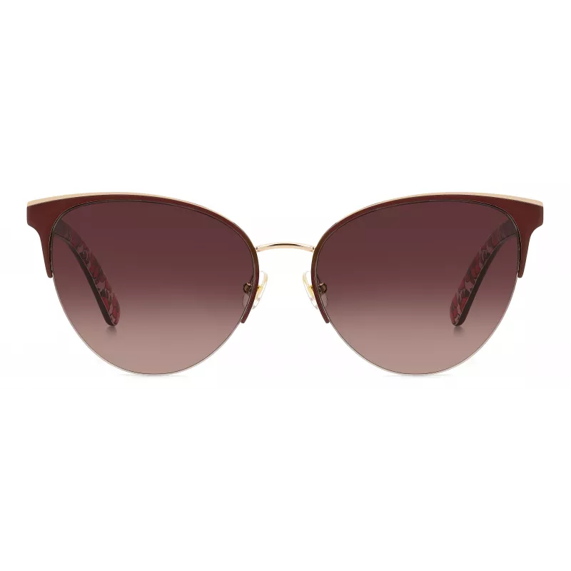 KATE SPADE Women's Izara Cat Eye Sunglasses - Black Acetate Frame with Grey Gradient Lens - 57/17/140 mm