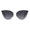 KATE SPADE Women's Izara Cat Eye Sunglasses IZARAGS807F79 - Black Acetate Frame, Grey Polycarbonate Lenses, 57mm