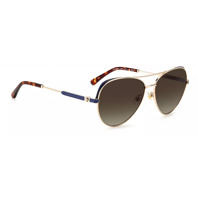KATE SPADE Women's KATALINAGSLKS Butterfly Sunglasses Dark Havana Grey Gradient 59mm