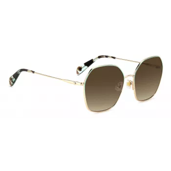 KATE SPADE Women's KENNAGSLKSF7H Sunglasses - Black Frame Grey Gradient Lens 57/17/140 mm