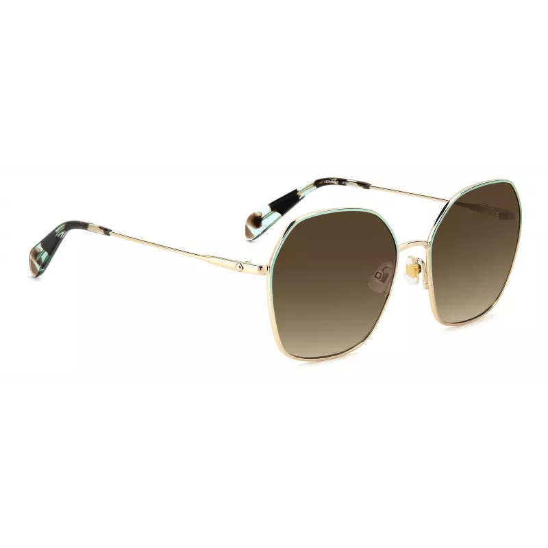 KATE SPADE Women's KENNAGSLKSF7H Sunglasses - Black Frame Grey Gradient Lens 57/17/140 mm