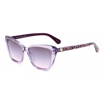 KATE SPADE Women's Lucca Square Sunglasses Havana Acetate Brown Gradient Lens 55mm