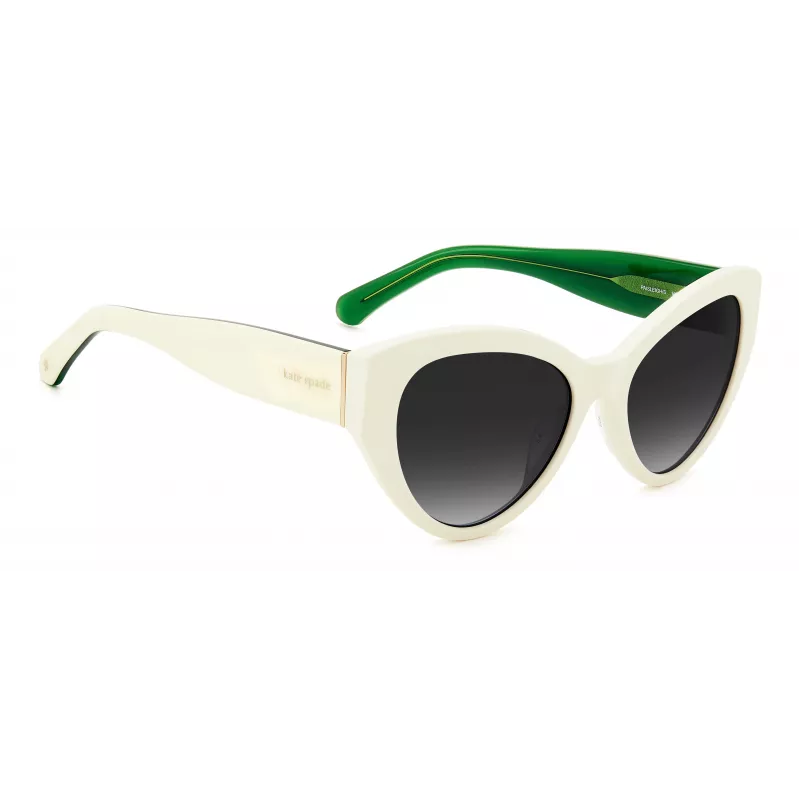 KATE SPADE Women's Paisleigh SVK6 Rectangular Sunglasses - Black Frame Grey Gradient Lens 55/17/140 mm