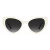 KATE SPADE Women's Paisleigh SVK6 Rectangular Sunglasses - Black Frame Grey Gradient Lens 55/17/140 mm