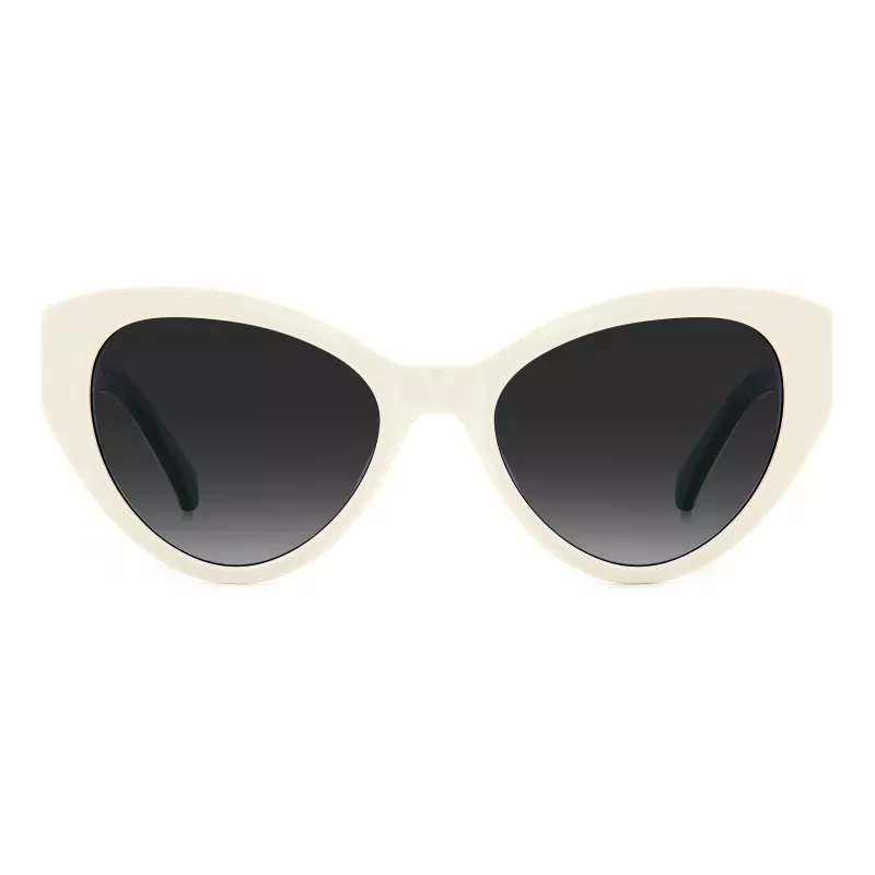 KATE SPADE Women's Paisleigh SVK6 Rectangular Sunglasses - Black Frame Grey Gradient Lens 55/17/140 mm