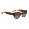 KATE SPADE Women's Sunglasses JUNIGS086F5HA - Black Acetate Frame, Grey Polycarbonate Lenses, 55/17/140 mm