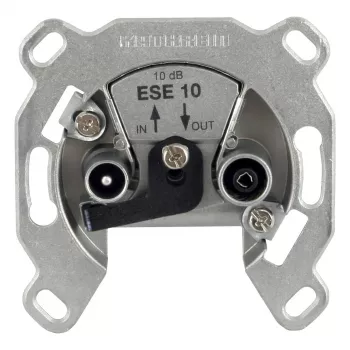 Kathrein ESE 10 Antenna Socket for TV/Radio, Flush-Mount, 75 Ohm, IEC Male/Female (274233)