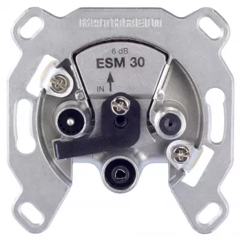 Kathrein ESM 30 Triple Antenna Outlet Socket for TV, Radio, and Satellite (Star Network)
