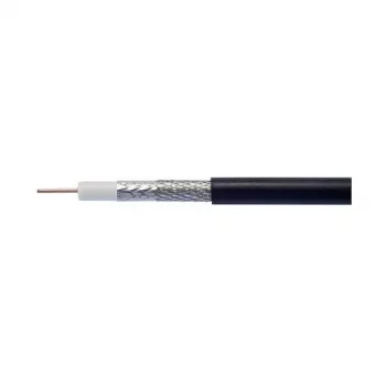 Kathrein LCM 17 A+ 100m Coaxial Cable for Underground Installation, 75 Ohm, Triple Shielded, Black